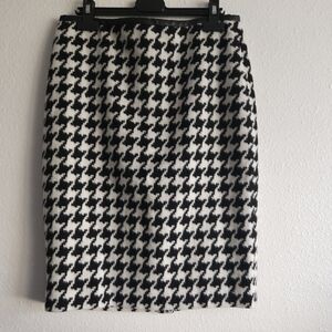 Talbots houndstooth wool skirt